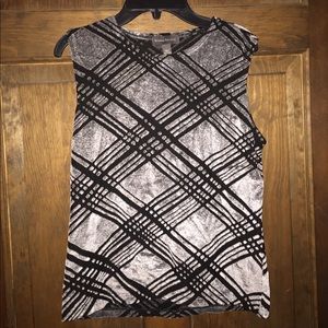 silver Banana Republic tank